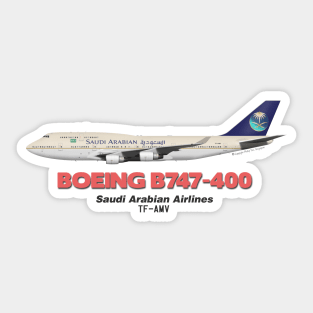 Boeing B747-400 - Saudi Arabian Airlines Sticker